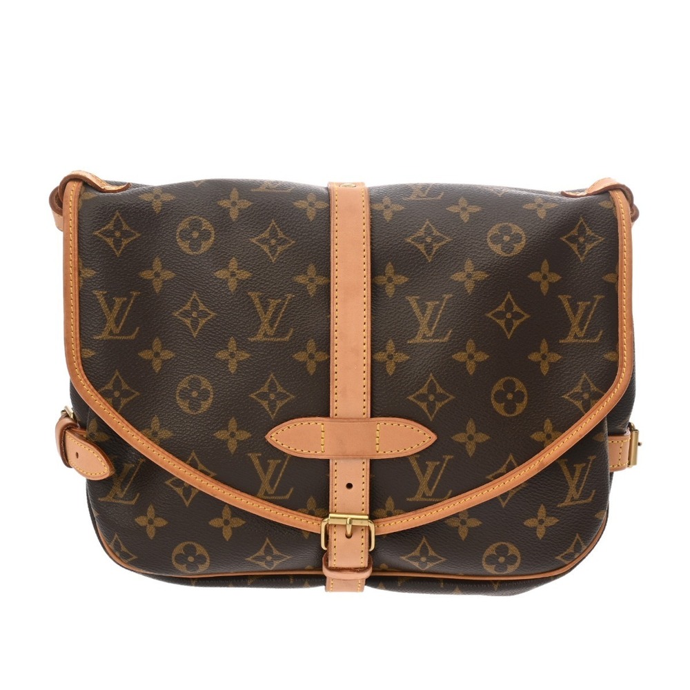 Louis Vuitton Saumur Canvas Monogram Brown Shoulder Bag - Picture 2 of 10